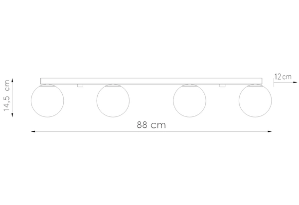 Oprawa przysufitowa Yoli SL.1149 Sollux balls listwa biała