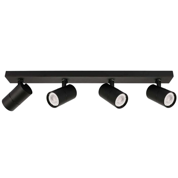 Sufitowa LAMPA plafon LACONI SPL-2813-4B-BL Italux regulowana OPRAWA metalowe reflektorki czarne