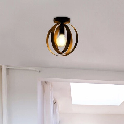 Nowoczesna lampa sufitowa Cortado 5359 metalowe pierścienie czarne