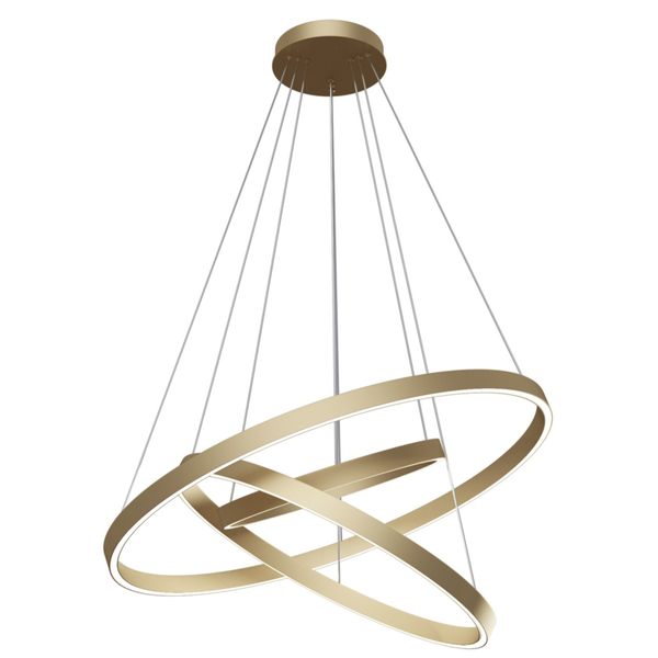 Ledowa lampa wisząca Rim MOD058PL-L100BS4K 115W 4000K ringi mosiądz