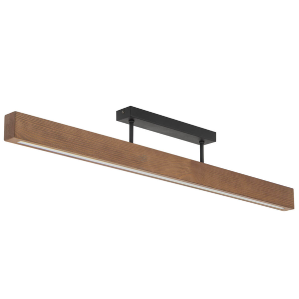 Nasufitowa lampa do jadalni Teo 6614 LED 22W 3000K boho drewniana