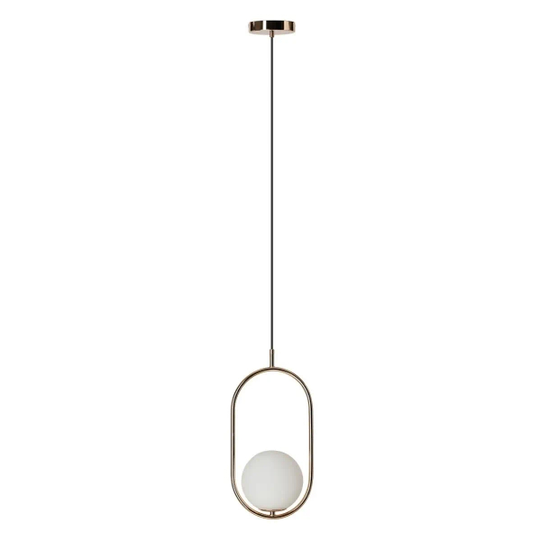 Wisząca lampa Coco AZ4981 szklana ball kula zwis złota 