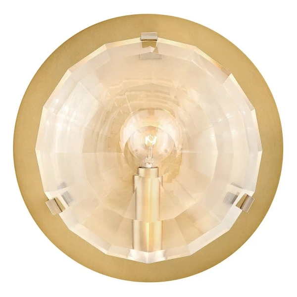 Jadalniany kinkiet na ścianę Leo QN-LEO-WB1-HB okrągły mosiądz