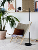 Regulowana lampa podłogowa Theo 2112654003 Nordlux drewniana czarna