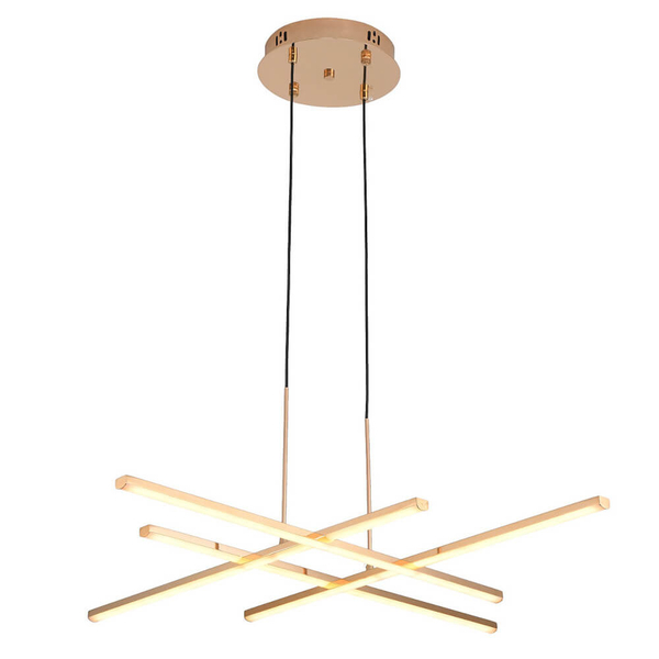 Wisząca lampa CRISS CROSS ST-MD240406-4 gold LED 48W 3000K złoty