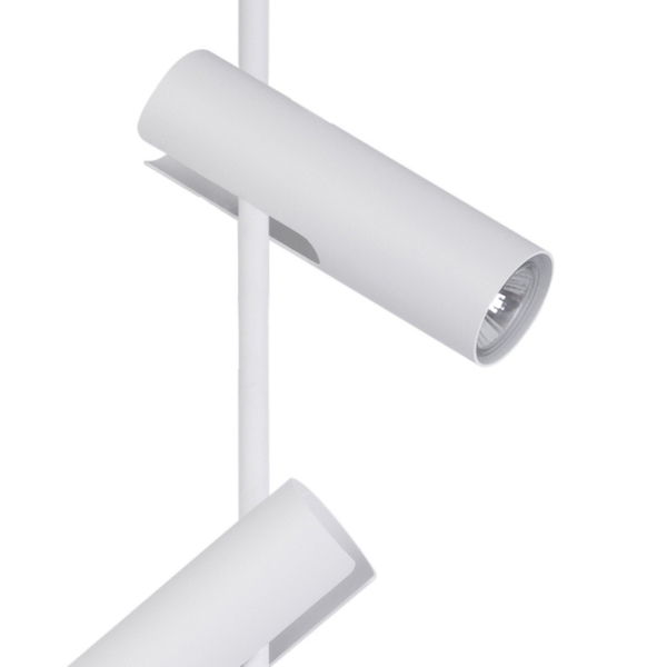 Natynkowa LAMPA sufitowa LEDA 33105 Sigma metalowa OPRAWA regulowany plafon tuby białe