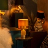 Nocna LAMPKA stojąca EXTRAVAGANZA FRIZZLE 10500/81/34 Lucide stołowa LAMPA abażurowa żółta