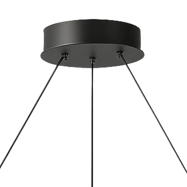 Ringowa lampa wisząca Moon LWS-MOON LED 3000K księżyc czarny