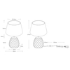 Ceramiczna lampka nocna Ariana R51531944 RL Light wypustowa beżowa