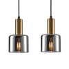 Kuchenna lampa wisząca Santia PND-65342-3-BRO+SG kaskada nad stół miedziana przydymiona