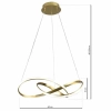 Ringowa lampa wisząca CAPPIO ML6772 LED 36W 4000K do salonu złoty