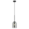 Szklana zwisająca lampa Elaris LP-8103/1P SM przydymiona czarny