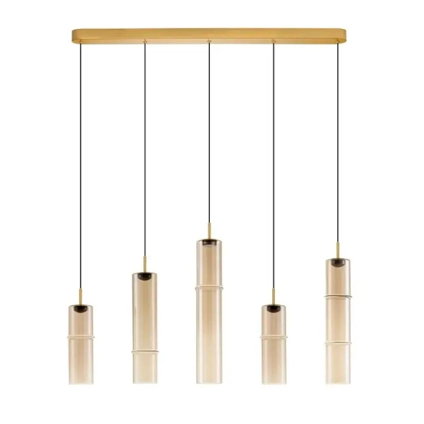 Zwisające cylindry SARTANO LE45169 LED 18W 3000K złota