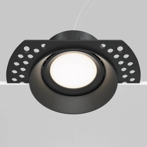 Wpuszczana lampa sufitowa Dot DL042-01-RD-B oczko okrągłe czarne