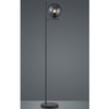 Stojąca LAMPA podłogowa NYXIS DL142402000 Trio modernistyczna OPRAWA szklana kula grafitowa przydymiona