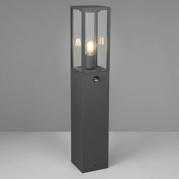 Słupek ogrodowy KORIEL DL142401869 z czujnikiem ruchu IP44 antracyt