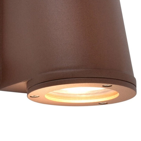 Zewnętrzna lampa ścienna ANCOR 5115001445 rustykalna IP54 rdzawa