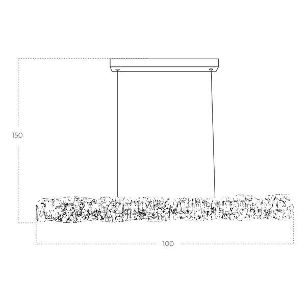 Pałacowa lampa wisząca FLORENCE AZ6187 Azzardo LED 36W 4000K złota