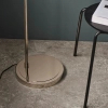 Lustrzana podłogowa lampa Caspa Task 100045 kopułowa nikiel