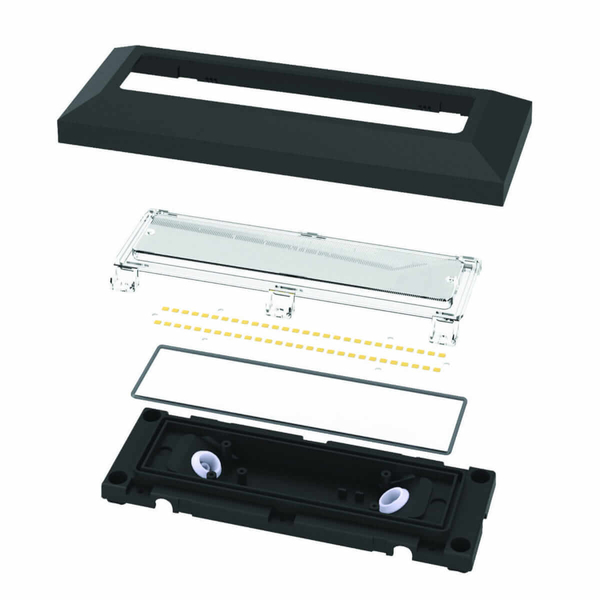 Prostokątny kinkiet elewacyjny Severus 61211 Saxby IP65 LED 3W 3000-6000K czarna