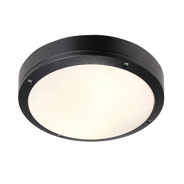 Okrągła lampa sufitowa Desi 77646003 IP44 na zewnątrz czarny