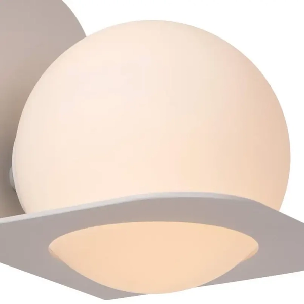 Ścienna lampa na przedpokój DAVY 04211/01/31 Lucide kulista biały