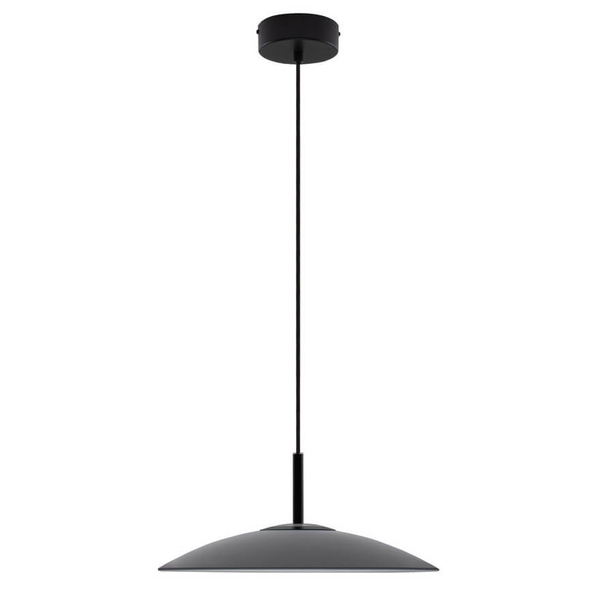 Lampa wisząca do jadalni PECA LE44273 LED 13W 3000K kopuła czarna szara