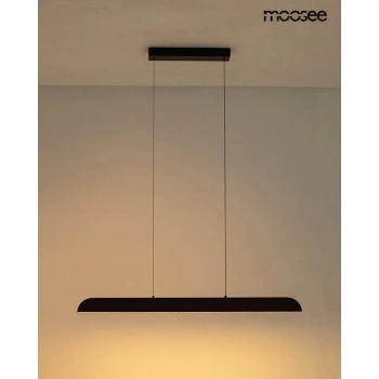 Podłużna wisząca lampa LINEA brązowa MSE1501100493 1xLED 40W 3000K nad wyspę