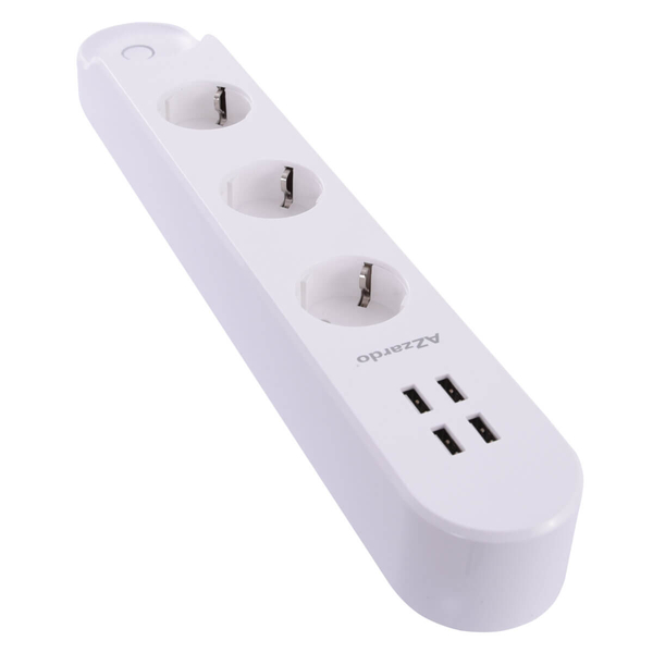 Potrójna listwa z gniazdkami POWER AZ3477 Azzardo wifi biały