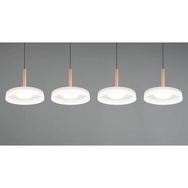 Wisząca lampa na listwie CELESTE 354910465 Trio LED 28W 3000K biały brązowy