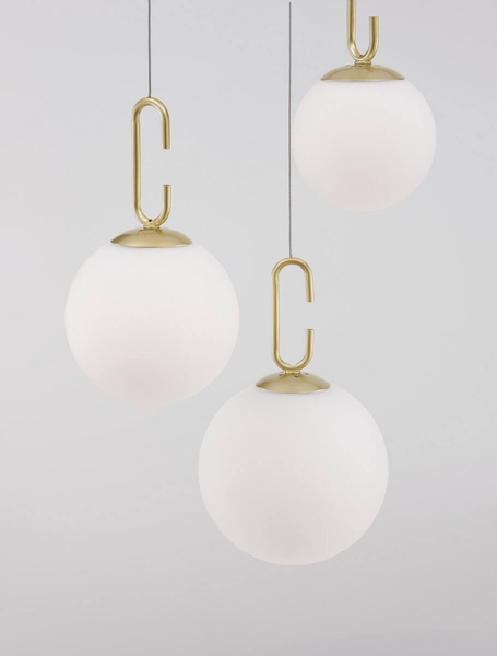 Złota lampa wisząca YARA LE42758 szklane kule LED 25,8W 3000K balls