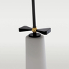 Wisząca lampa tuba Bow P01121BK Cosmolight czarny biały