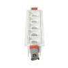 Podtynkowa liniowa lampa 1211 LED 10W 3000K metalowy biały