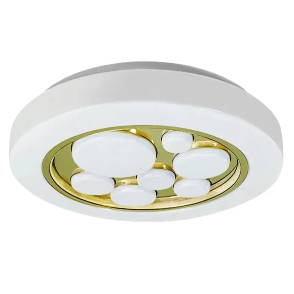 Ledowy plafon z pilotem BUBBLES ML8128 LED 30W 3000-6000K biały złoty