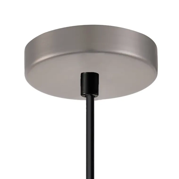 Wisząca lampa kula nad stół Penzi PND-31981-1S-SC-WH srebrna biała