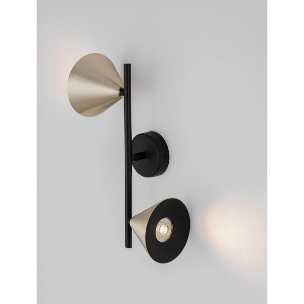 Podwójny regulowany kinkiet SALVADO LE45597 złota