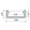 Profil do taśm LED EKPR1058 Eko-light 1m belka biały