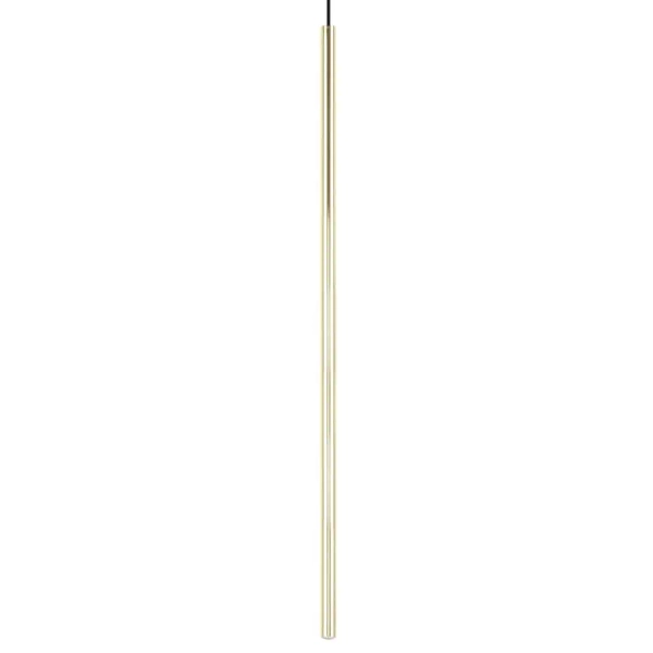 Salonowa lampa zwis Nova A8187L Zumaline tuba rurka metalowa złoty