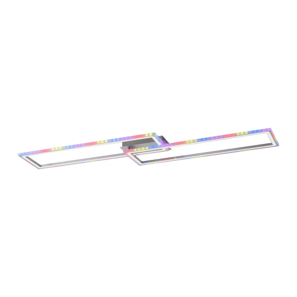 Sufitowa lampa na pilot FELIX srebrna 14635-55 1xLED 45W 2700-5000K RGB zmienna barwa