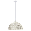 Wisząca lampa pleciona Balli 31-26910 abażurowa biała