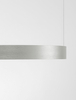 Okrągła lampa wisząca ZACAPU LE42792 LED 30W 3000K do biura srebrna