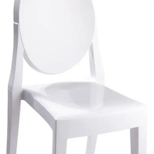 Krzesło do toaletki BING MH-005CH-W skandynawskie kremowe