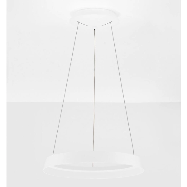 Wisząca lampa ring do sypialni BATALLAS LE44785 LED 38W 3000K biała