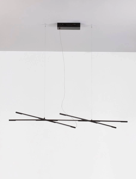 Ledowa lampa wisząca BELL LE42728 Luces Exclusivas 30W 3000K listwy czarne