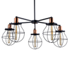 Zwis industrialny do kuchni Manufacture 9738 czarna lampa klatki