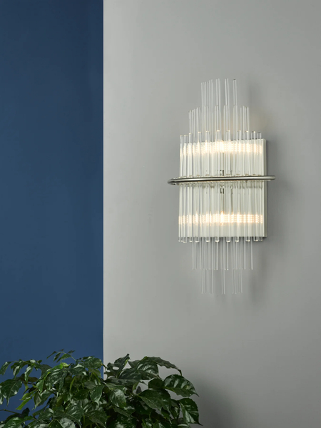 Lampa ścienna salonowa Lukas LUK0950 Dar Lighting glamour chrom