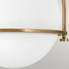 Nowoczesna lampa sufitowa QN-SOMERSET-F-O-HB mosiądz