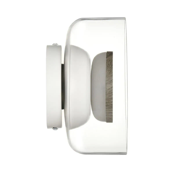 Kinkiet ścienny minimalistyczny DONUT ST-5072W brąz transparentny szklany LED 6W do holu