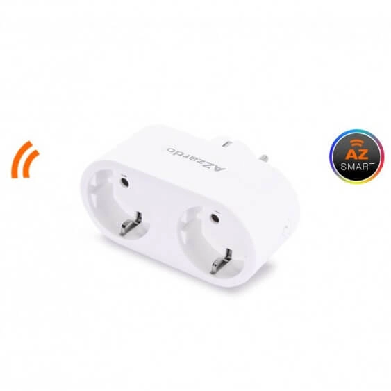 Podwójna wtyczka sterowana aplikacją DOUBLE AZ3476 Azzardo biały