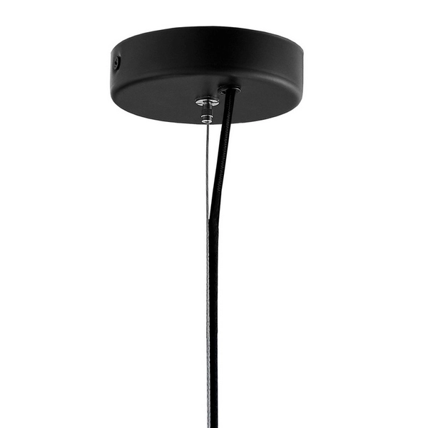 Hygge LAMPA wisząca ALUR 10733102 Kaspa skandynawska OPRAWA kulisty ZWIS szklana kula ball czarna przezroczysta